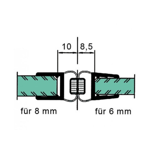 Joints d'étanchéité Joint d'étanchéité avec profilé magnétique 180°