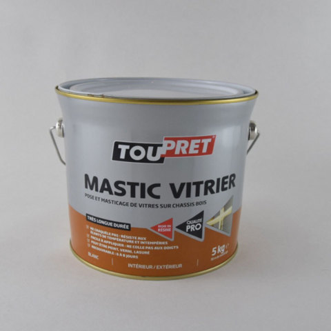 Mastic et silicone Mastic vitrier Touprêt 5 kg