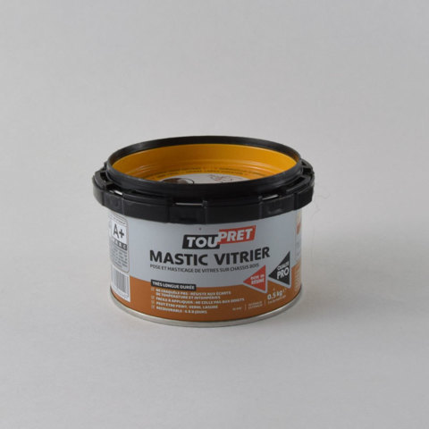 Mastic et silicone Mastic vitrier Touprêt 500 g